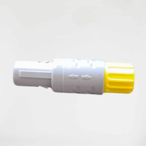 alt="Connettore volante giallo 3 poli"