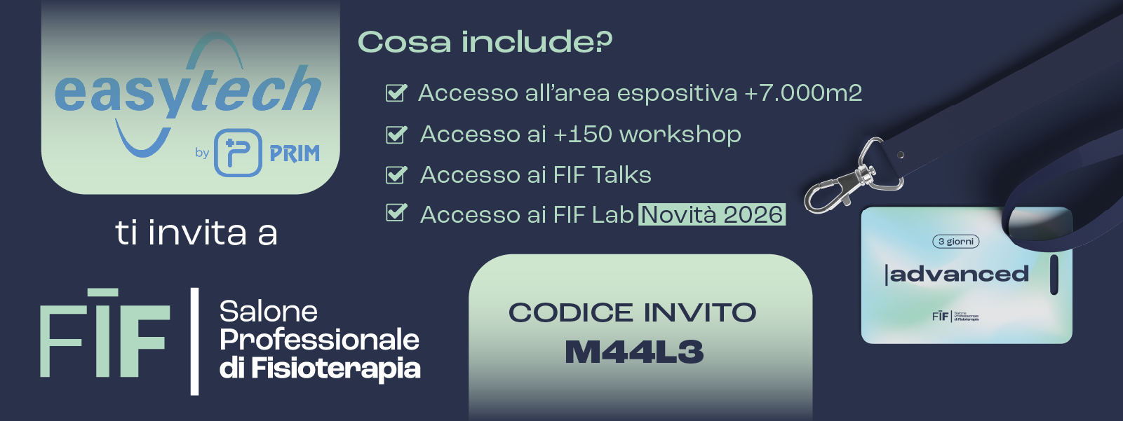 Vieni a FIF 2026 con noi